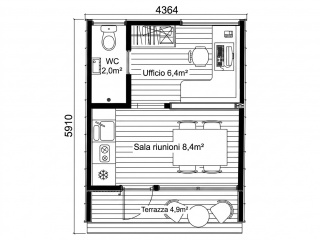 Biholz Smart Living Duo 24 - Pianta ufficio