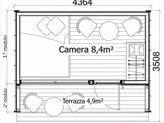 Biholz Smart Living One 14 - Pianta camera