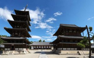 Tempio di Horyu-ji a Nara, Giappone