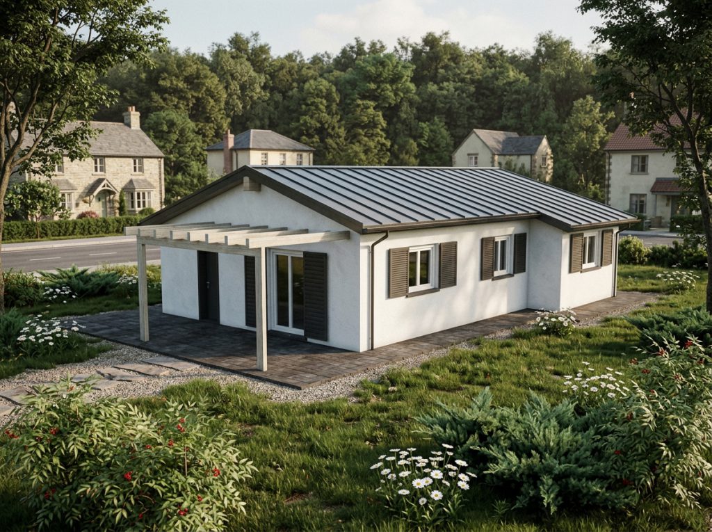 Biholz Casa Maia con intonaco bianco - 002