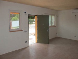 BiHolz casa in legno prefabbricata particolare interno salone